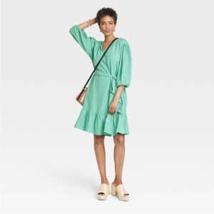 Women's 3/4 Sleeve A-Line Dress - Knox
Rose Green